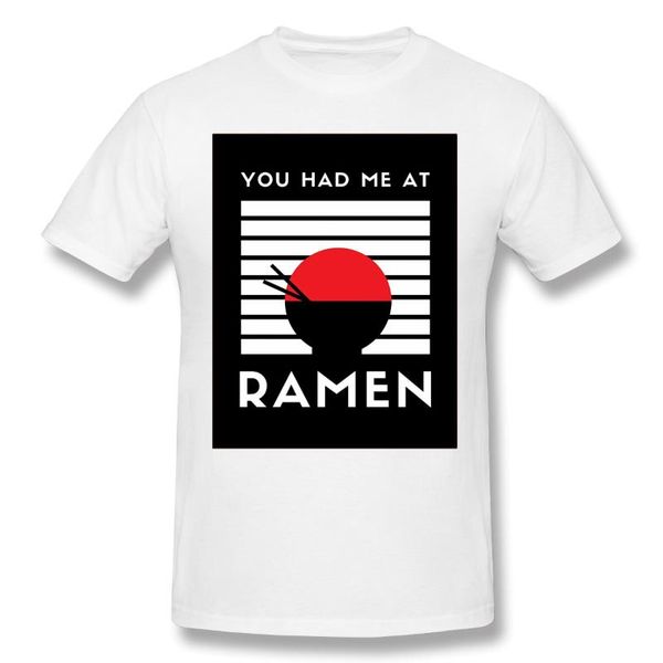 

men's t-shirts men uzumaki funny you had me at ramen pure cotton tees harajuku tshirt, White;black