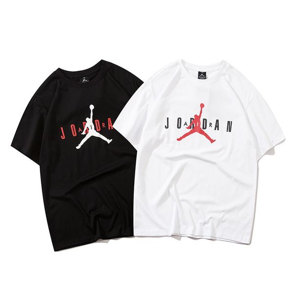 

fashion t shirt brand jumpman short sleeve, White;black