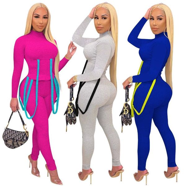 

women's two piece pants casual women tracksuit set striped draswtring skinny sportsuit y2y winter clothes for outfit, White