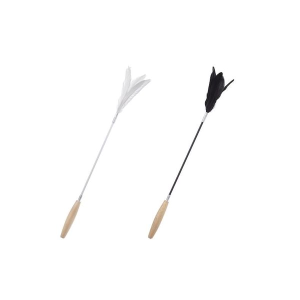 

cat toys pure wooden handle peacock feather stick replaceable exquisite carbon fiber soft toy supplies