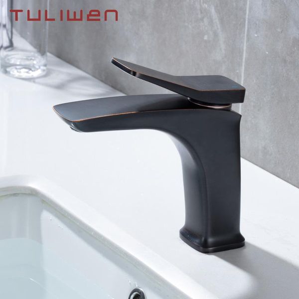 

bathroom sink faucets solid brass basin faucet lavatory mixer taps deck mount single hole orb black gun gray