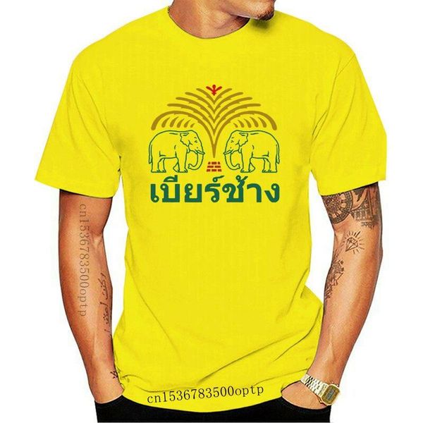 

men's t-shirts chang beer thailand elephant bangkok phuket pattaya retro t shirt fashion classic style, White;black