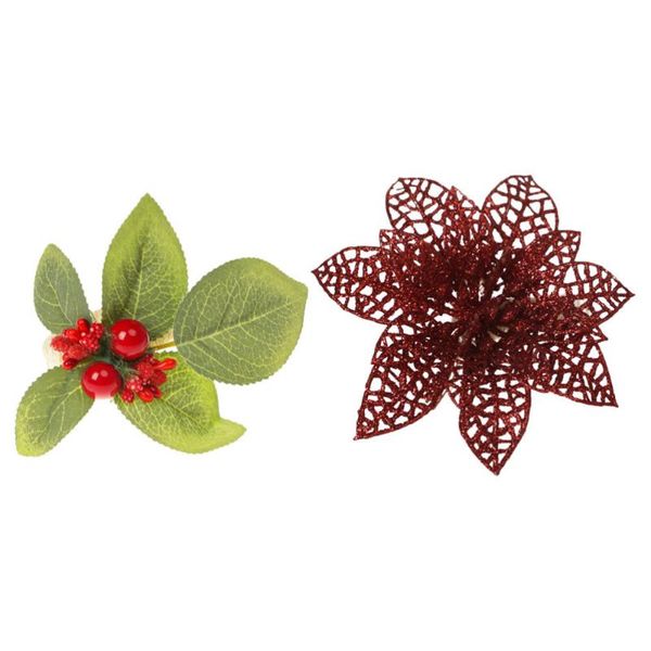 

napkin rings 2pcs festival clasp buckle christmas dining table adornments