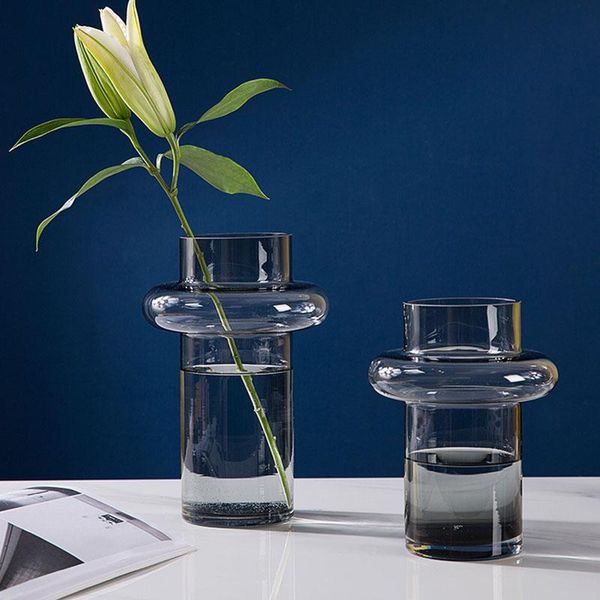 

vases simple art glass vase decoration deskflower arrangement living room bedroom hydroponic lily rose home