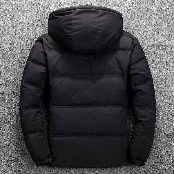

men's down & parkas special 2021 jacket short thickened outdoor youth winter white duck warm coat, Black