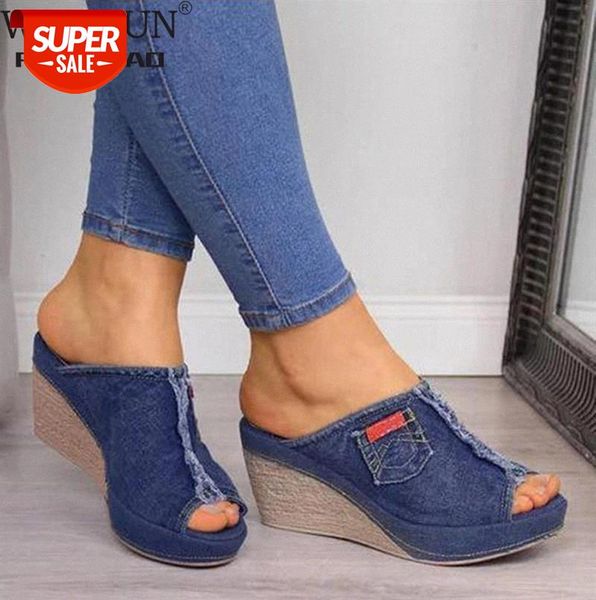 

wdhkun lady slope sandals women platform new summer female fish mouth high heels wedge shoes #bd2b, Black