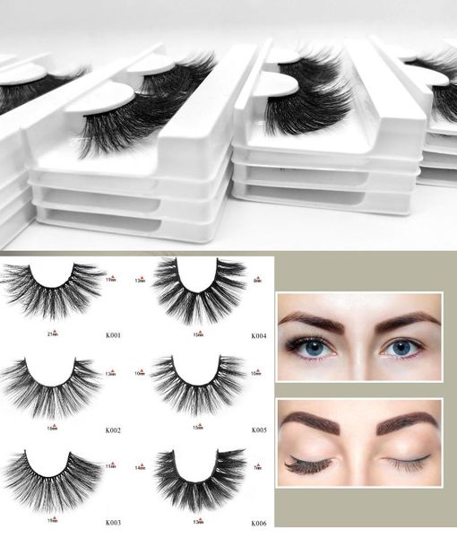 

false eyelashes hbzgtlad 20pairs 15-23mm natural 3d fake lashes makeup kit mink extension maquiagem
