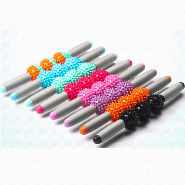 

accessories 3 balls hedgehog ball massage stick thorn muscle relaxation sports yoga fitness roller fascia