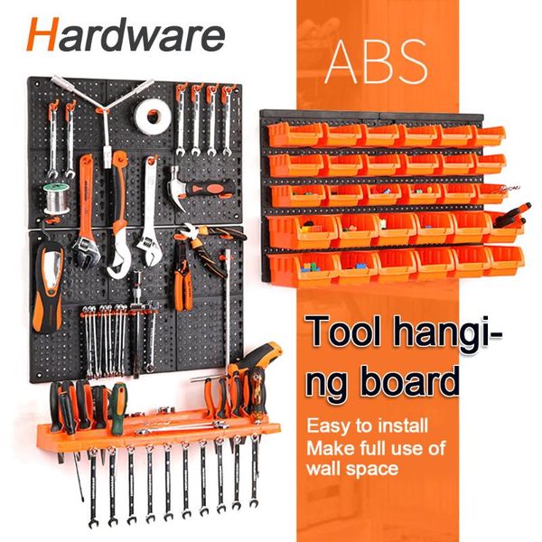 

professional hand tool sets hardware hanging board garage workshop storage rack screw wrench classification component shelf wall-mounted org