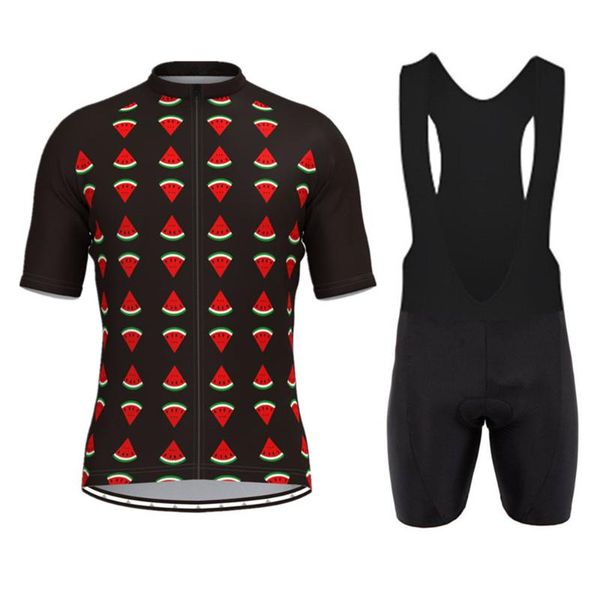 

racing jackets watermelon cycling jersey men's ultralight bike clothing summer, Black;red