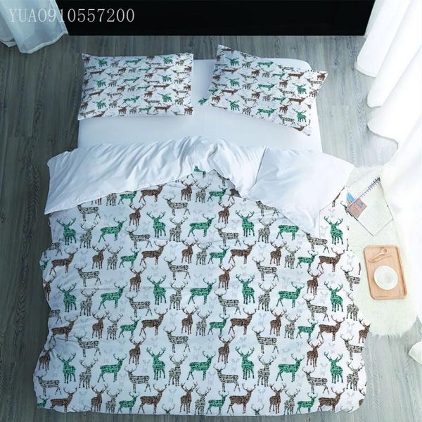 

bedding sets modern bed cover set cartoon deer 3d print duvet and pillowcases comforter for kid boy girl bedroom decor