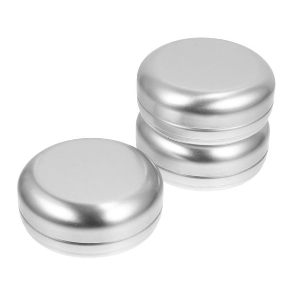 

soap dishes 3pcs boxes aluminum containers storage (sliver)