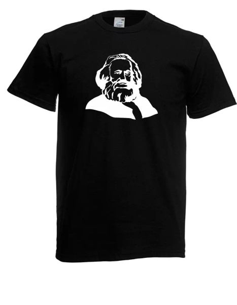 

mens t-shirt i karl marx  to 5xl, White;black