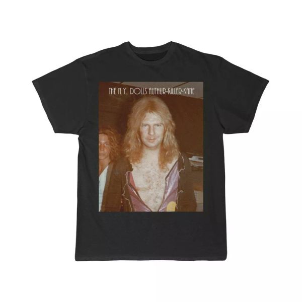 

the new york dolls arthur kane men's short sleeve t shirt, White;black