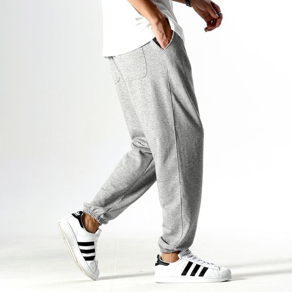 

1summer sports 2021 thin new men's american loose basketball legged casual pants, Black