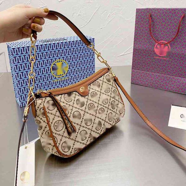 

branded crossbody handbag designer tote bag mini luxurys bags tb women's old flower underarm single shoulder cross chain small square s