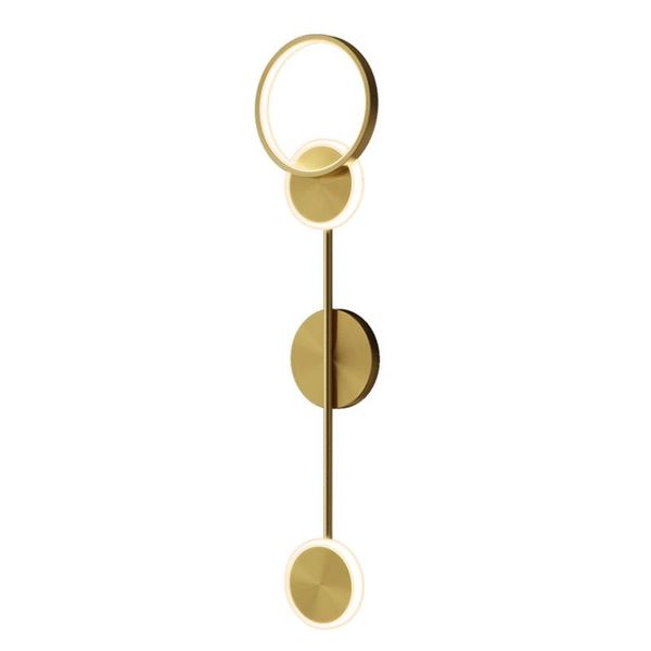 

wall lamps nordic luxury led parlor bedroom tv background aisle sconce home el decor copper bracket lighting fixture dimmable