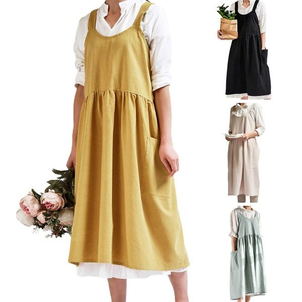 

nordic simple florist apron cotton linen gardening coffee shop kitchen aprons