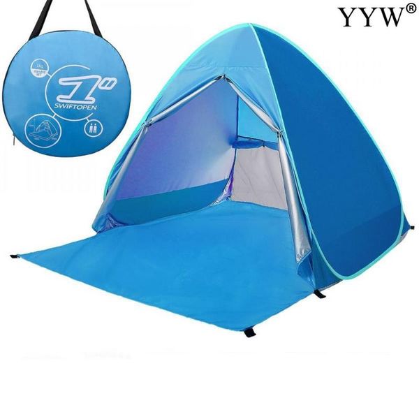 

person folding automatic summer large camping tent double layer waterproof travel for family fishing outdoor easy tents and shelters