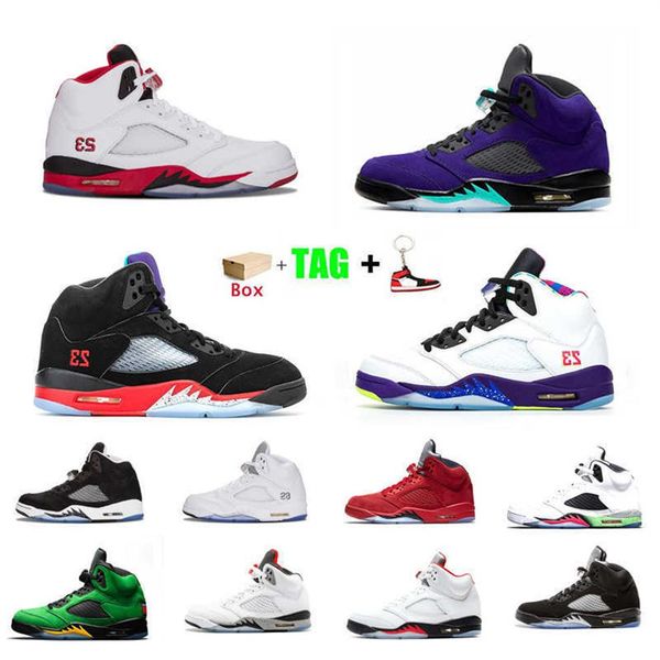 

space jam basketball shoes 5 jumpmen 5s og oreo sneakers anthracite white sail metallic silver black muslin grey what the oregona33
