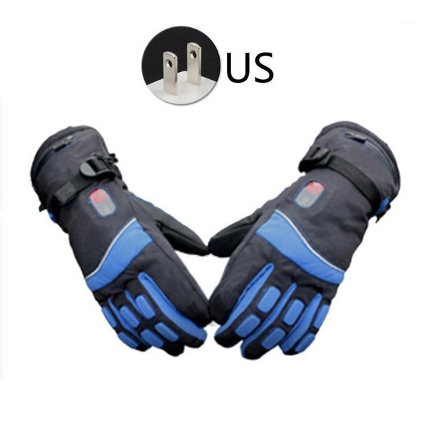 

cycling gloves climbing nonslip sweat absorb sports reflective strip camping outdoor skiing electric warm adjustable temperature1, Black