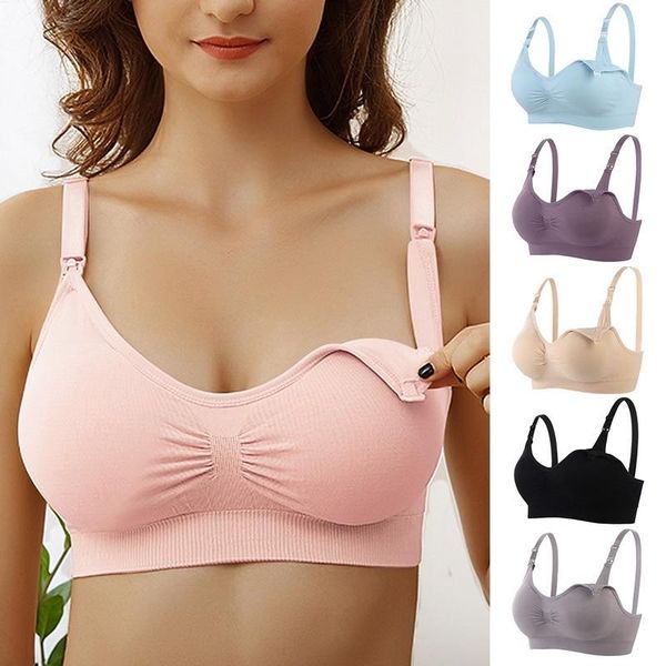 

maternity bras wirenursing bra panties set pregnancy clothes prevent sagging breastfeeding women's breathable lactancia yoga outfit
