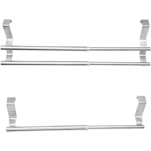 

towel racks punch-rack, hanging double-layer removable retractable bathroom shelf