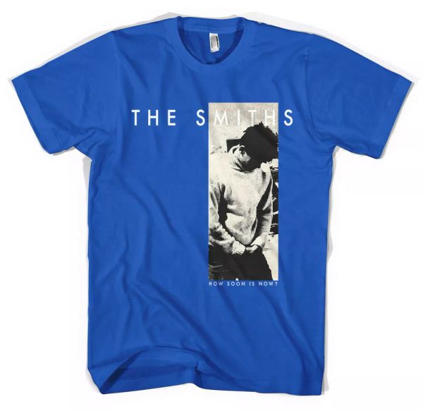

The SMITHS T Shirt How Soon Is Now Queen Is Dead Morrissey Unisex, White;black