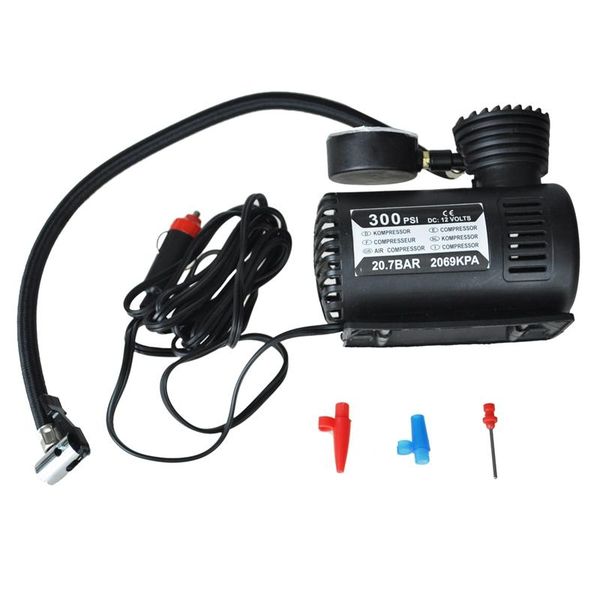 

inflatable pump 12v car auto electric air compressor portable tire inflator 300ps