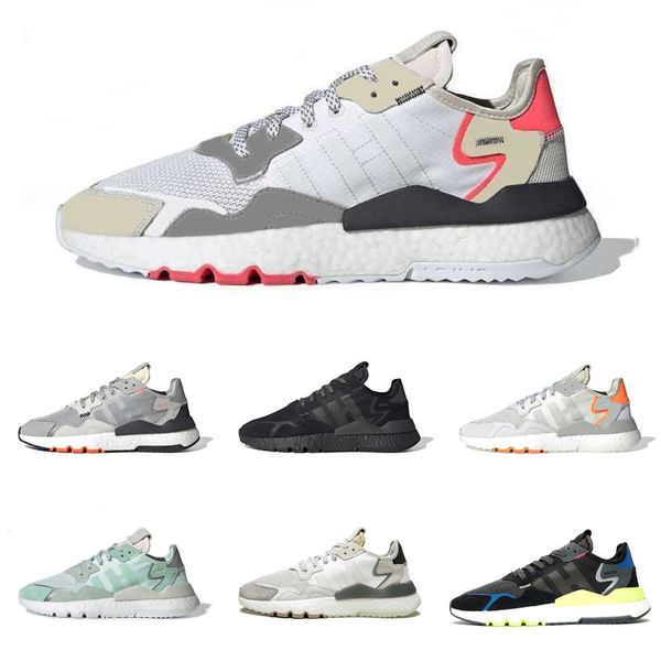 

2021 new nite jogger reflective men women running shoes triple black white green breathable men trainers sports sneakers jogging walking siz