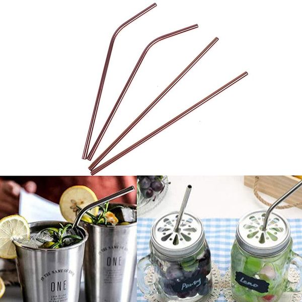

drinking straws 2 pcs21.5cm reusable metal stainless steel
