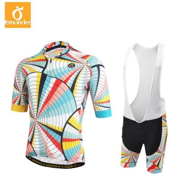 

emonder pro team custom cycling jersey and bib shorts summer set fabric ciclismo clothing manufact racing sets, Black;blue