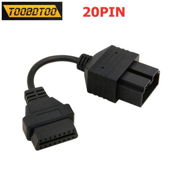 

diagnostic cable adapter for kia 20pin to 16 pin obd obd2 female connector convert 20 interface tools