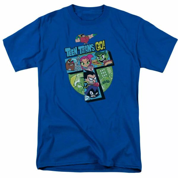 

teen titans go t t shirt mens licensed cartoon merchandise royal, White;black
