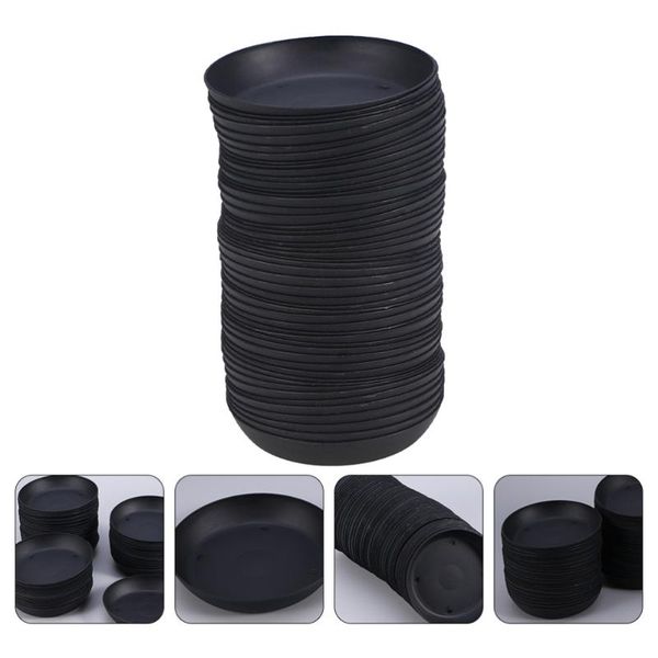 

30pcs gardening plant pot water trays indoor flower container saucer (black) planters & pots