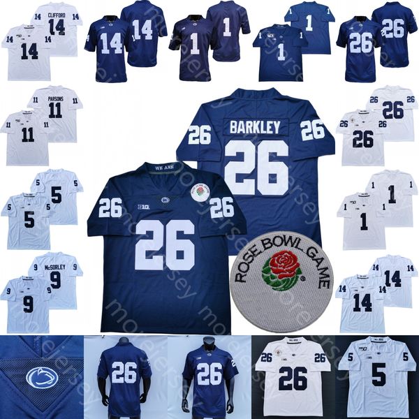 

psu penn state football jersey ncaa college sean clifford saquon barkley mitchell tinsley lambert-smith strange mcsorley allen lee singleton, Black;red