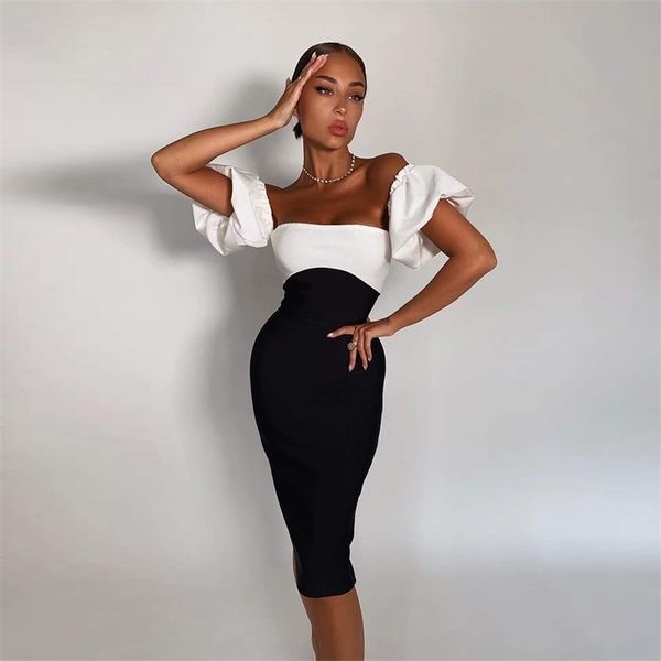 

bandage dress women arrival party club celebrity elegant summer autumn dresses 210515, Black;gray