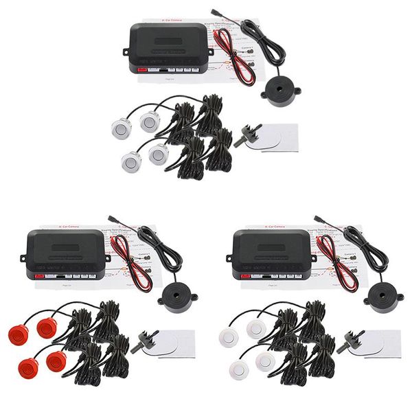 

sensors buzzer car parking sensor kit reverse backup sound alert indicator probe system 12v rear view cameras&