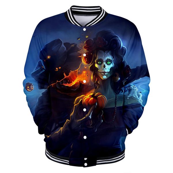 

halloween jacket men's women's shorts skull spoof pattern baseball jacket comfortable fashion travel sports party xxl 2xl, Black;brown
