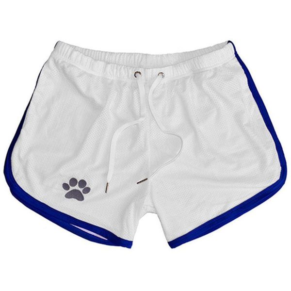 

men's shorts mens fitness running workout bodybuilding gym tights slim fit athletic casual quick dry breathable mesh training beach, White;black