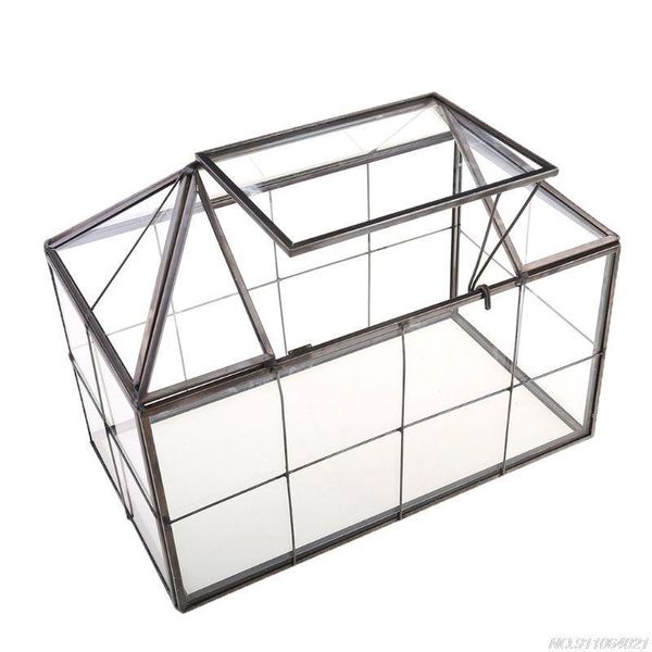 

jewelry pouches, bags glass terrarium box clear geometrical ,house shape close geometric tablesucculent se3, Pink;blue