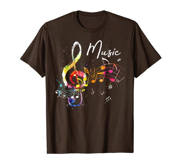 

Funky Colorful Music Treble Clef Musical Note T-Shirt, Mainly pictures