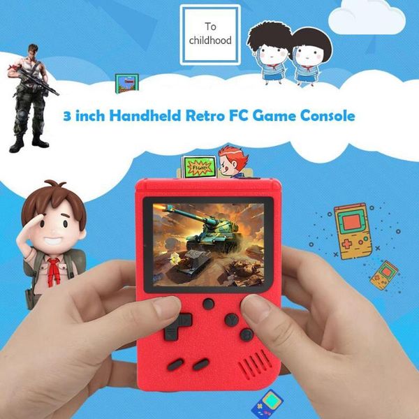 

video-game 8 bit retro mini pocket gameboy handheld game player built-in 400 for child nostalgic portable players