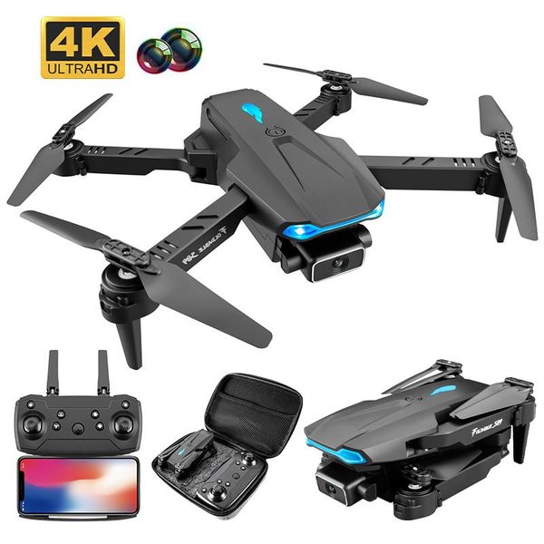 

drones 2021 s89 pro mini drone 4k professional hd dual camera wifi fpv image following dron height hold foldable quadcopter with
