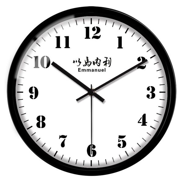 

wall clocks round high-end clock manelli christian wall-to-wall religious church bedroom silent simple decoration metal hanging watch gg50gz