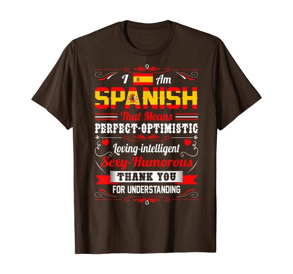 

spanish perfect optimistic loving intelligent tshirt, White;black