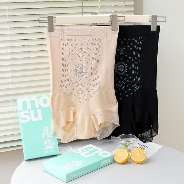 

women's shapers women quick drying body shaper breathable control panties lace slimming waist trainer shaping briefs bulifter shapewear, Black;white