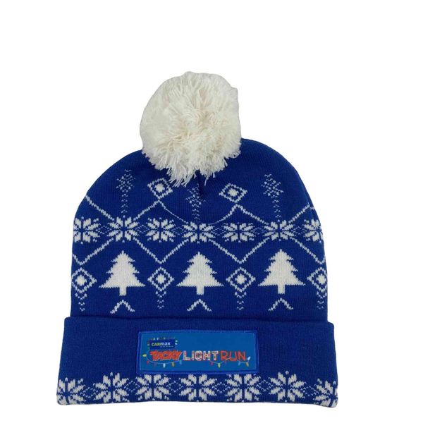 

new winter hat knitted beanie wool ball hat, Blue;gray