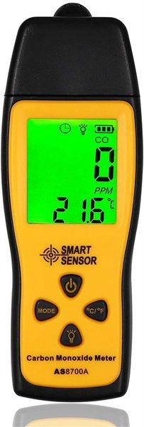 

home portable handheld co detector 80db light co leak carbon monoxide meter, gas analyzer with lcd display, 0-1000 ppm high precision for ho