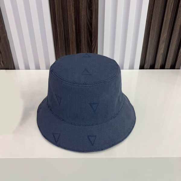 

designer bucket hat fashion fisherman hat a hat that can be worn on both sides, Blue;gray